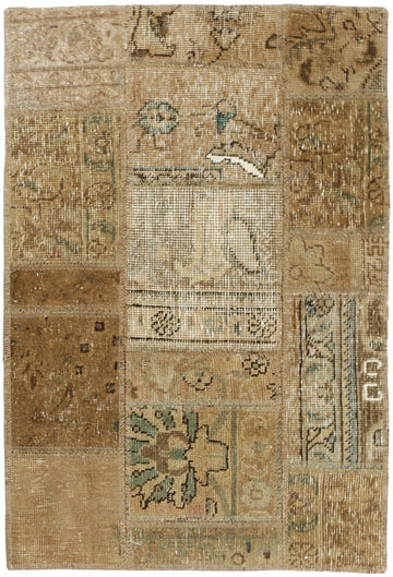 MY-RUG Teppich "Vintage Patch Work" Floral & Ornamentiert, Handgeknüpft