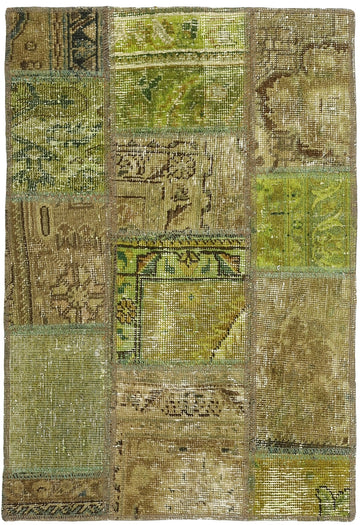 MY-RUG Teppich "Vintage Patch Work" Floral & Ornamentiert, Handgeknüpft