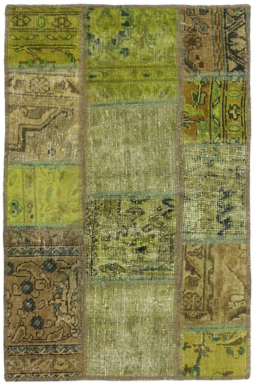 MY-RUG Teppich "Vintage Patch Work" Floral & Ornamentiert, Handgeknüpft