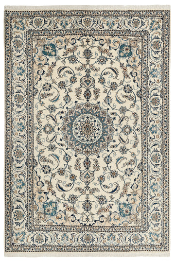 MY-RUG Teppich "Nain Kashmar" Medaillon-Design, Handgeknüpft