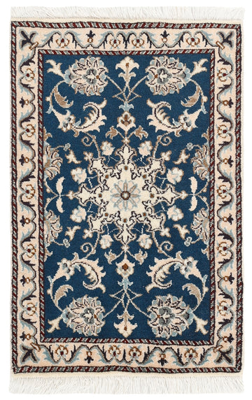 MY-RUG Teppich "Nain Kashmar" Medaillon-Design, Handgeknüpft
