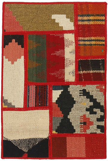 MY-RUG Teppich "Modern Patchwork " Geometrische Muster, Handgeknüpft