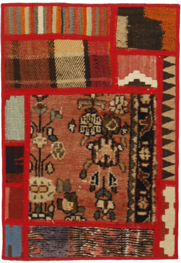 MY-RUG Teppich "Modern Patchwork " Geometrische Muster, Handgeknüpft