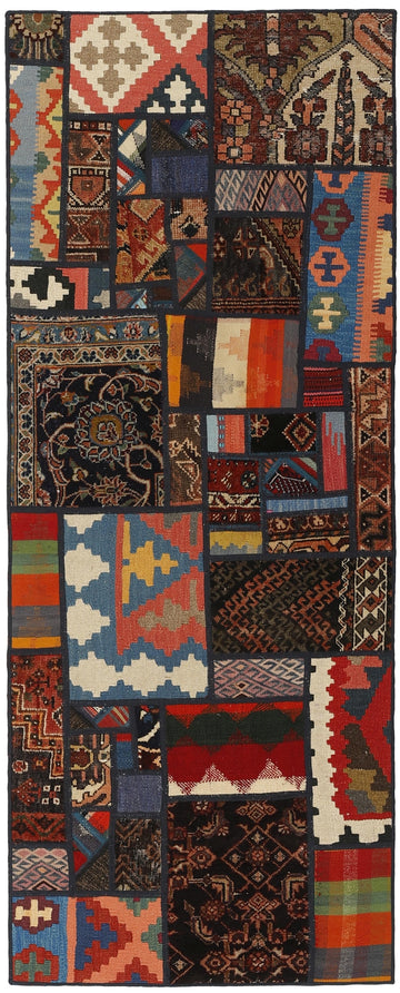 MY-RUG Teppich "Modern Patchwork " Geometrische Muster, Handgeknüpft