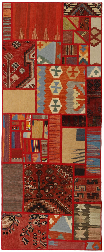 MY-RUG Teppich "Modern Patchwork " Geometrische Muster, Handgeknüpft