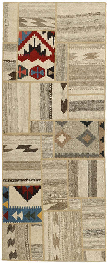 MY-RUG Teppich "Modern Patchwork " Geometrische Muster, Handgeknüpft