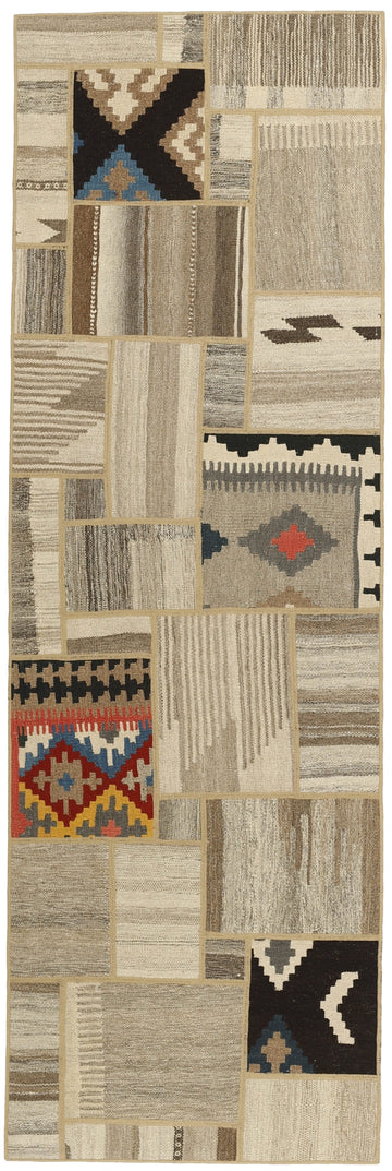 MY-RUG Teppich "Modern Patchwork " Geometrische Muster, Handgeknüpft