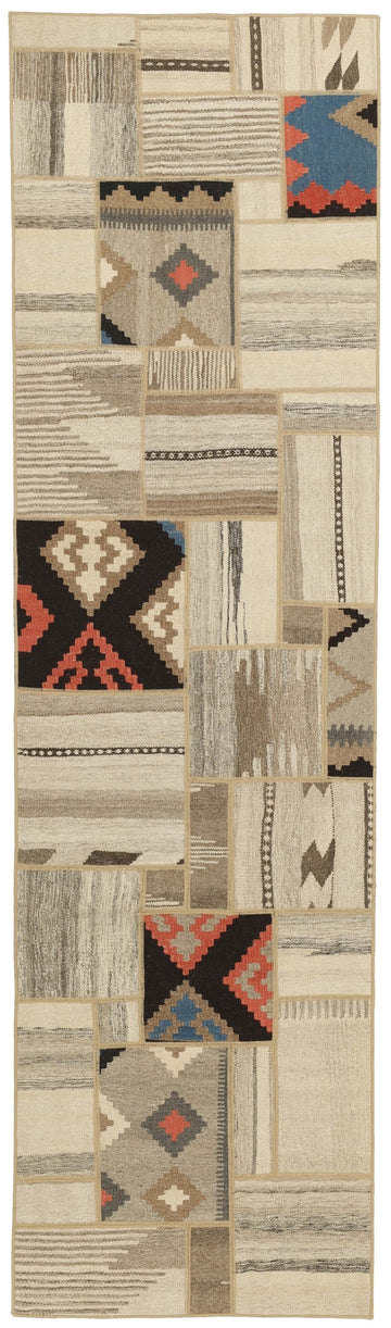 MY-RUG Teppich "Modern Patchwork " Geometrische Muster, Handgeknüpft