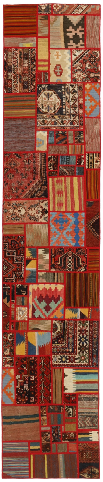 MY-RUG Teppich "Modern Patchwork " Geometrische Muster, Handgeknüpft