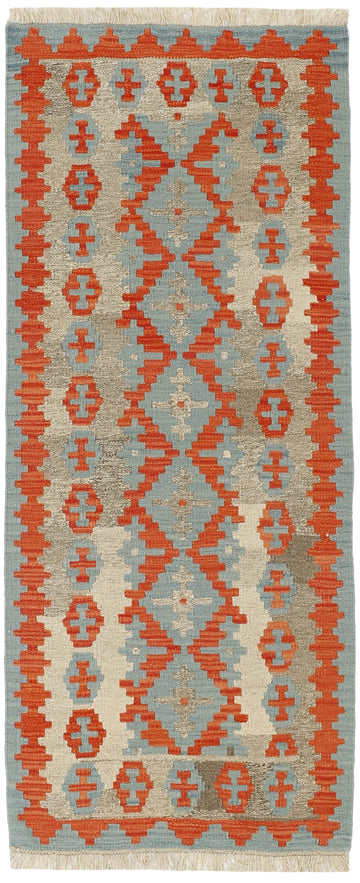 MY-RUG Teppich "Kelim" Rauten-& Diamantmuster, Handgewebt