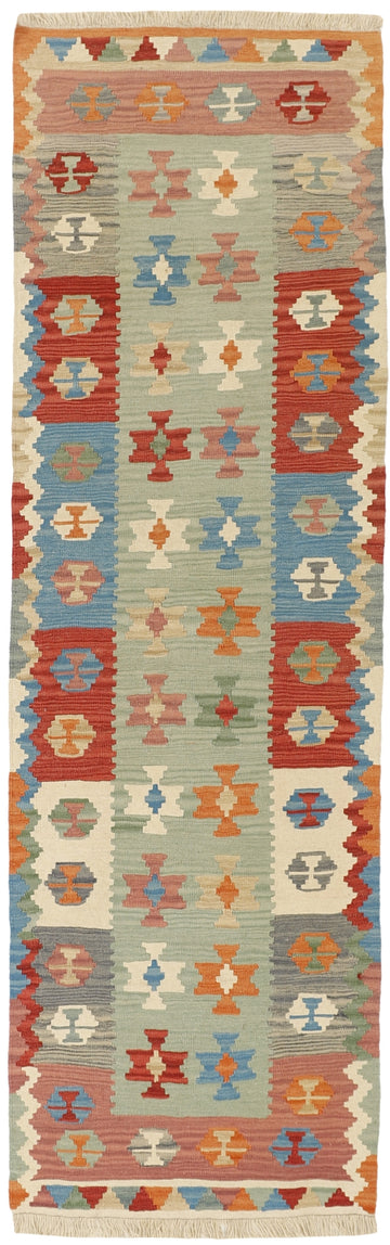 MY-RUG Teppich "Kelim" Rauten-& Diamantmuster, Handgewebt