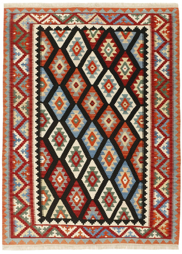 MY-RUG Teppich "Kelim" Rauten-& Diamantmuster, Handgewebt