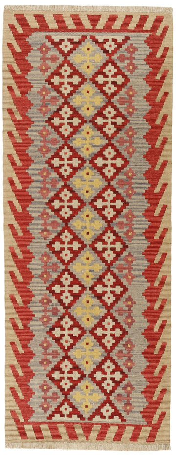MY-RUG Teppich "Kelim" Rauten-& Diamantmuster, Handgewebt