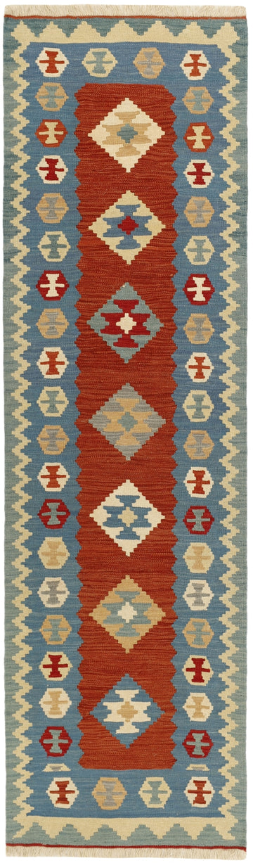 MY-RUG Teppich "Kelim" Rauten-& Diamantmuster, Handgewebt