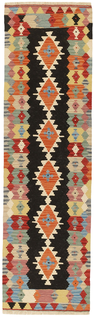 MY-RUG Teppich "Kelim" Rauten-& Diamantmuster, Handgewebt