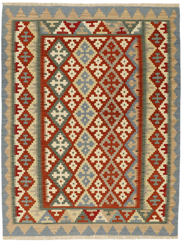 MY-RUG Teppich "Kelim" Rauten-& Diamantmuster, Handgewebt