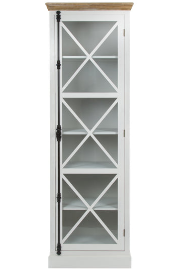 Großer Vitrinenschrank "Theresia" mit Querstreben