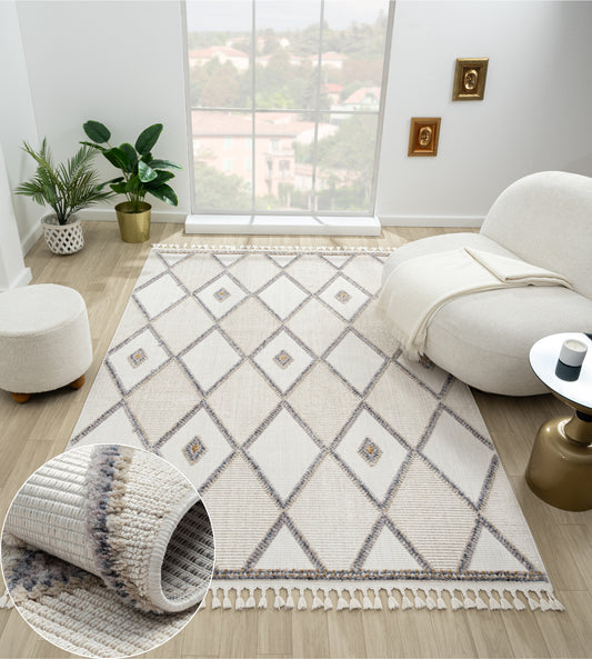 MY-RUG Teppich "Lina", im Hoch-Tief-Design