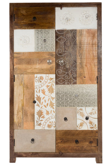 Großer Patchwork-Schrank "Alma"