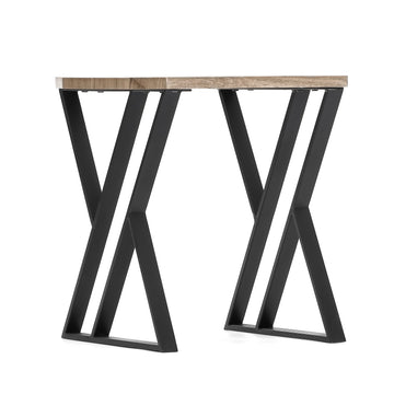 Beistelltisch Eros 40x40x45cm, in moderner Pinien-Optik mit Metallgestell