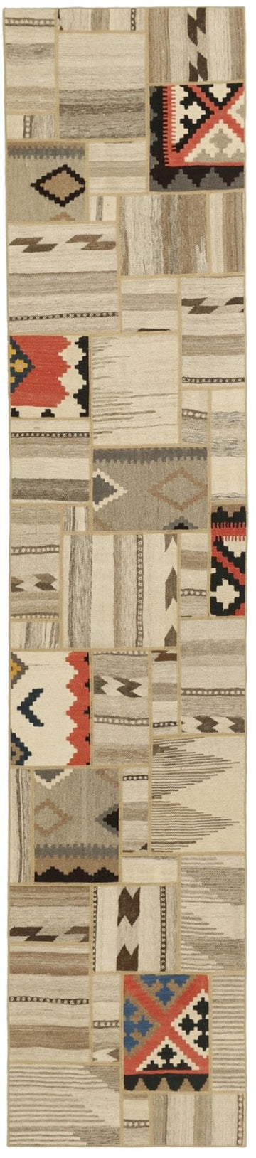 MY-RUG Teppich "Modern Patchwork " Geometrische Muster, Handgeknüpft