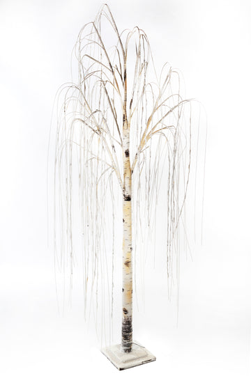 LED beleuchteter Weidenbaum 200cm mit 192 LEDs zur Winterzeit