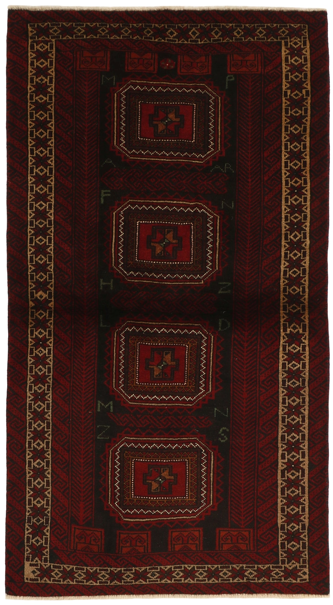 MY-RUG Teppich "Belutsch" Gul-Muster, Handgeknüpft