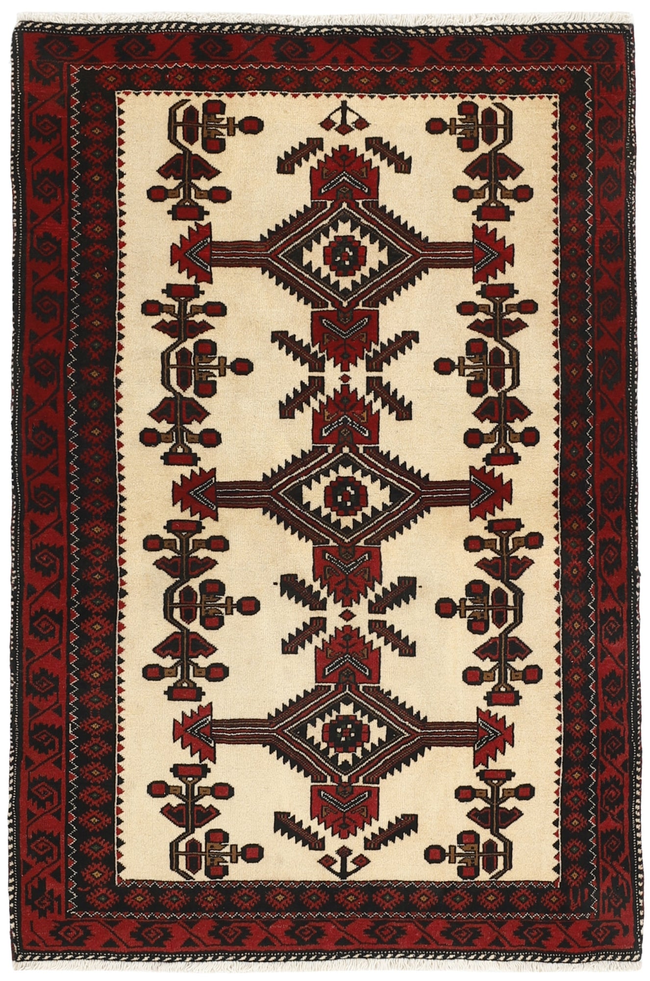 MY-RUG Teppich "Belutsch" Gul-Muster, Handgeknüpft