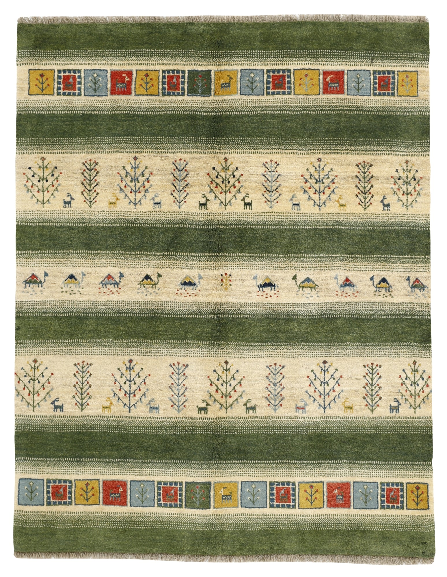 MY-RUG Teppich "Gabeh" Baummuster, Handgeknüpft