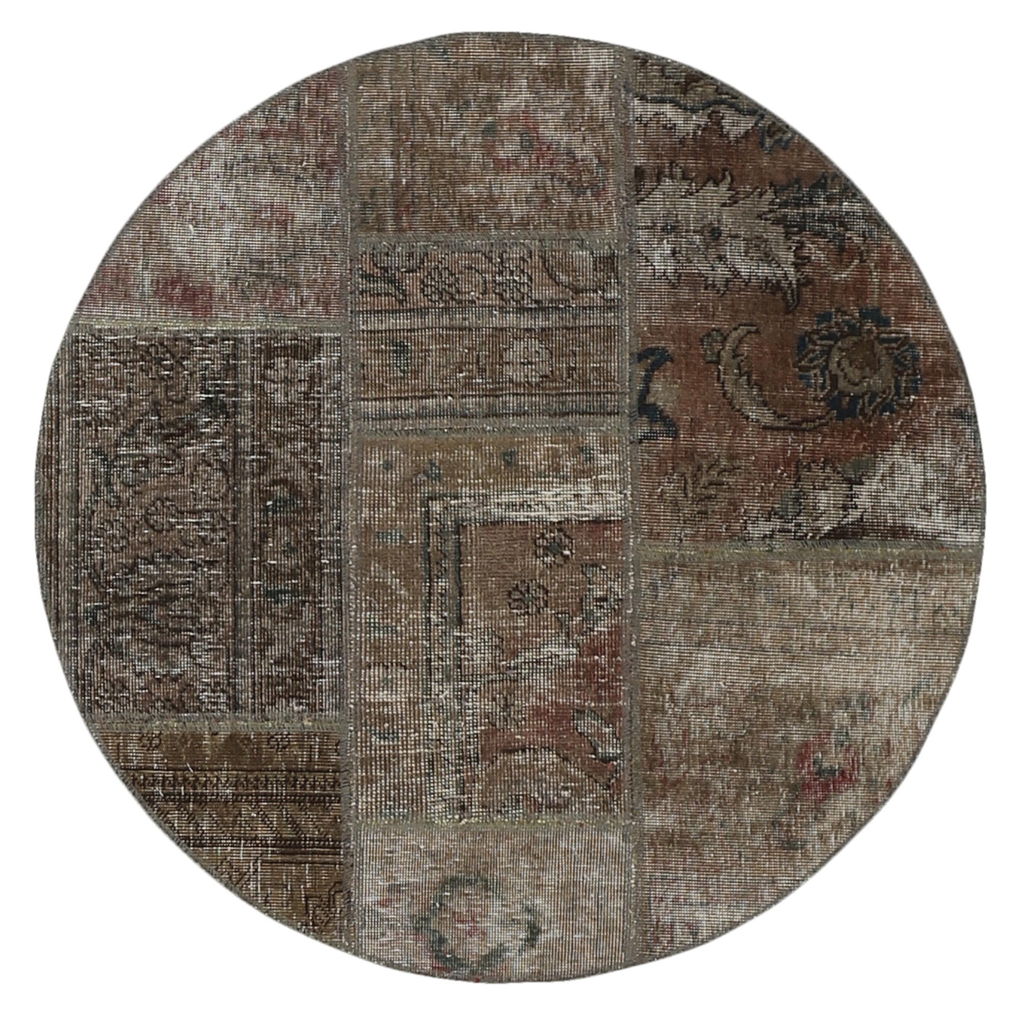 MY-RUG Teppich "Vintage Patch Work" Floral & Ornamentiert, Handgeknüpft