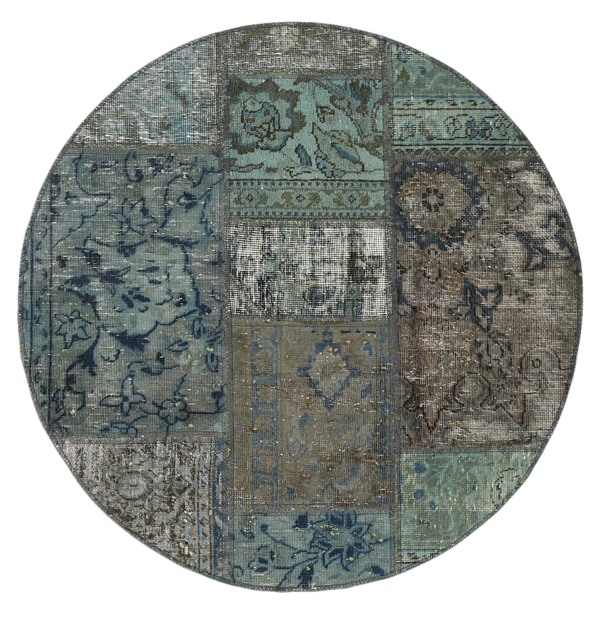 MY-RUG Teppich "Vintage Patch Work" Floral & Ornamentiert, Handgeknüpft