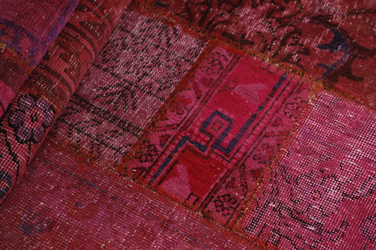 MY-RUG Teppich "Vintage Patch Work" Floral & Ornamentiert, Handgeknüpft
