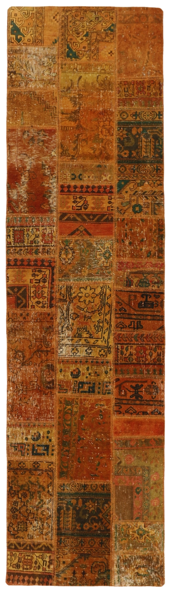 MY-RUG Teppich "Vintage Patch Work" Floral & Ornamentiert, Handgeknüpft