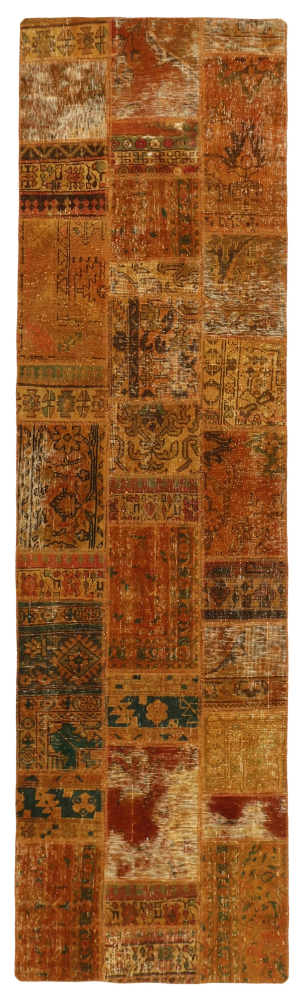 MY-RUG Teppich "Vintage Patch Work" Floral & Ornamentiert, Handgeknüpft
