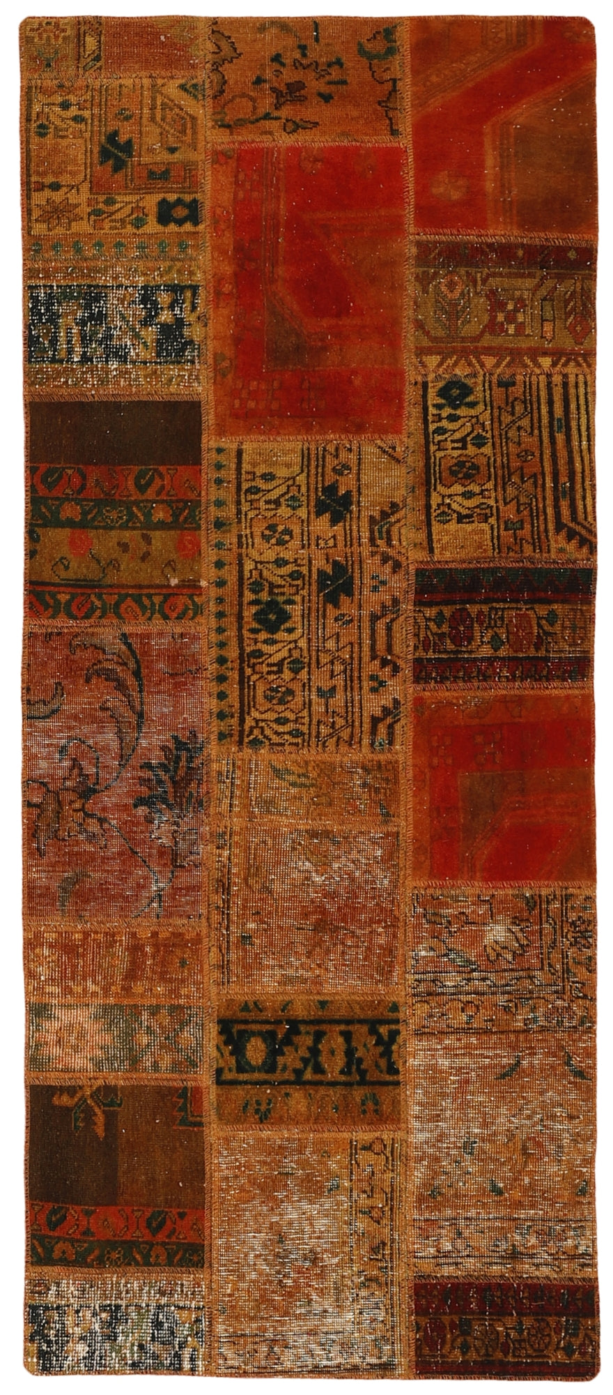 MY-RUG Teppich "Vintage Patch Work" Floral & Ornamentiert, Handgeknüpft