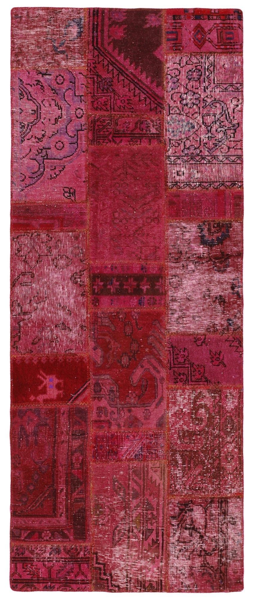 MY-RUG Teppich "Vintage Patch Work" Floral & Ornamentiert, Handgeknüpft