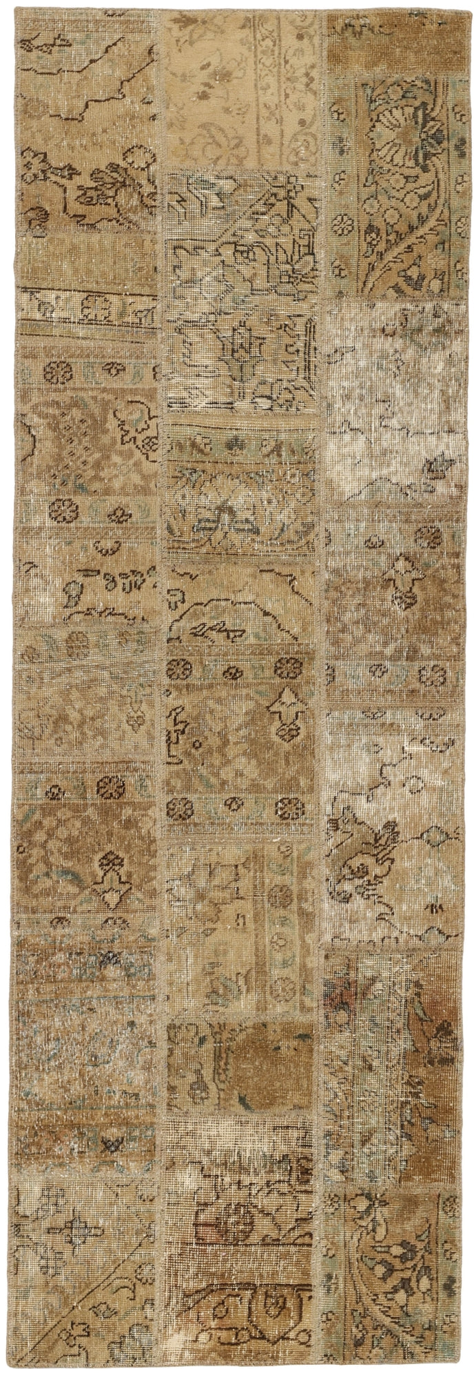 MY-RUG Teppich "Vintage Patch Work" Floral & Ornamentiert, Handgeknüpft