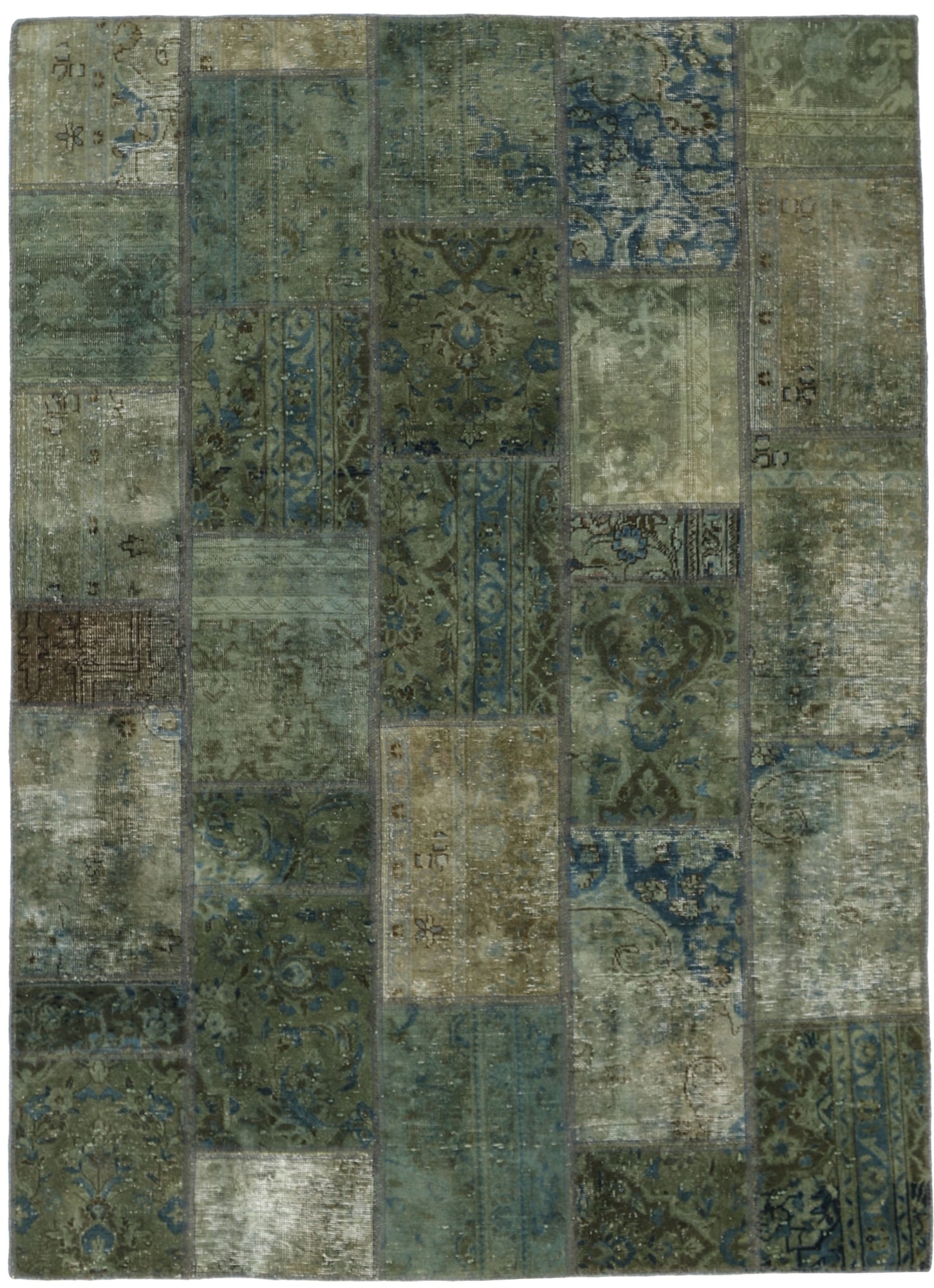 MY-RUG Teppich "Vintage Patch Work" Floral & Ornamentiert, Handgeknüpft
