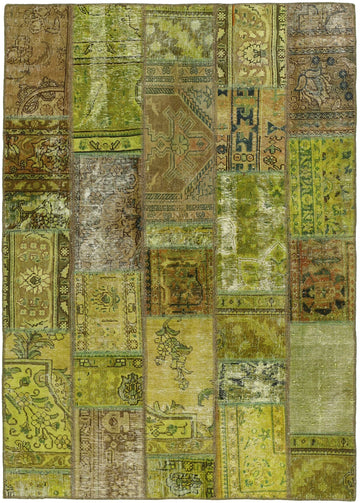 MY-RUG Teppich "Vintage Patch Work" Floral & Ornamentiert, Handgeknüpft