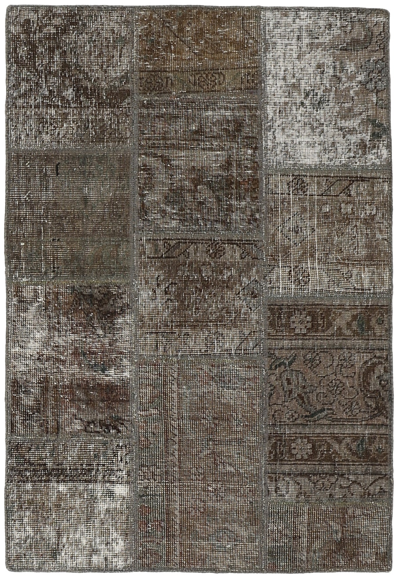 MY-RUG Teppich "Vintage Patch Work" Floral & Ornamentiert, Handgeknüpft