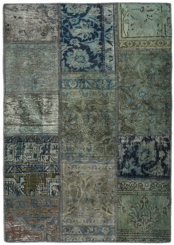 MY-RUG Teppich "Vintage Patch Work" Floral & Ornamentiert, Handgeknüpft