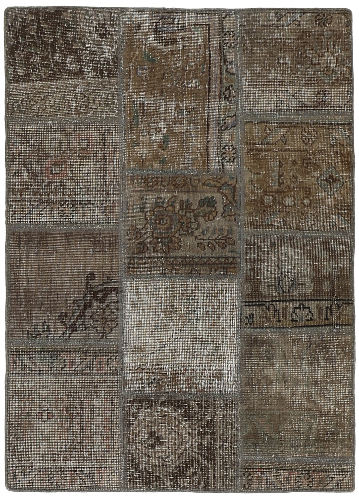 MY-RUG Teppich "Vintage Patch Work" Floral & Ornamentiert, Handgeknüpft