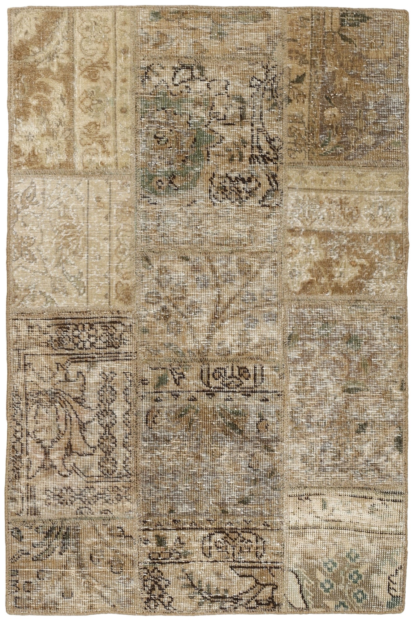 MY-RUG Teppich "Vintage Patch Work" Floral & Ornamentiert, Handgeknüpft