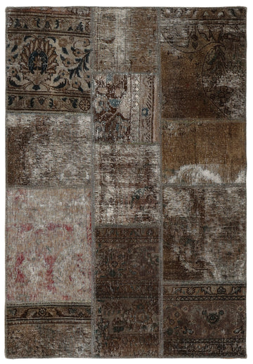 MY-RUG Teppich "Vintage Patch Work" Floral & Ornamentiert, Handgeknüpft