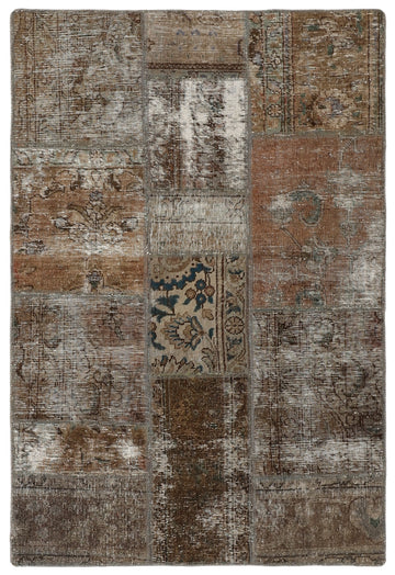 MY-RUG Teppich "Vintage Patch Work" Floral & Ornamentiert, Handgeknüpft