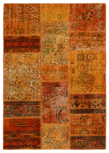 MY-RUG Teppich "Vintage Patch Work" Floral & Ornamentiert, Handgeknüpft