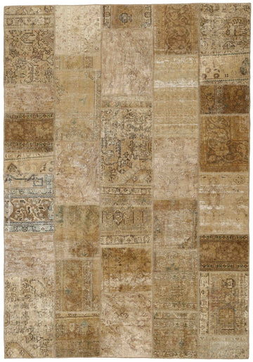 MY-RUG Teppich "Vintage Patch Work" Floral & Ornamentiert, Handgeknüpft