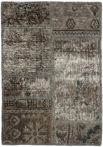 MY-RUG Teppich "Vintage Patch Work" Floral & Ornamentiert, Handgeknüpft