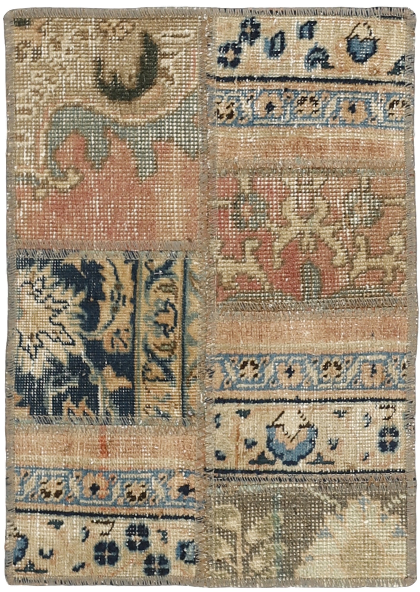 MY-RUG Teppich "Vintage Patch Work" Floral & Ornamentiert, Handgeknüpft