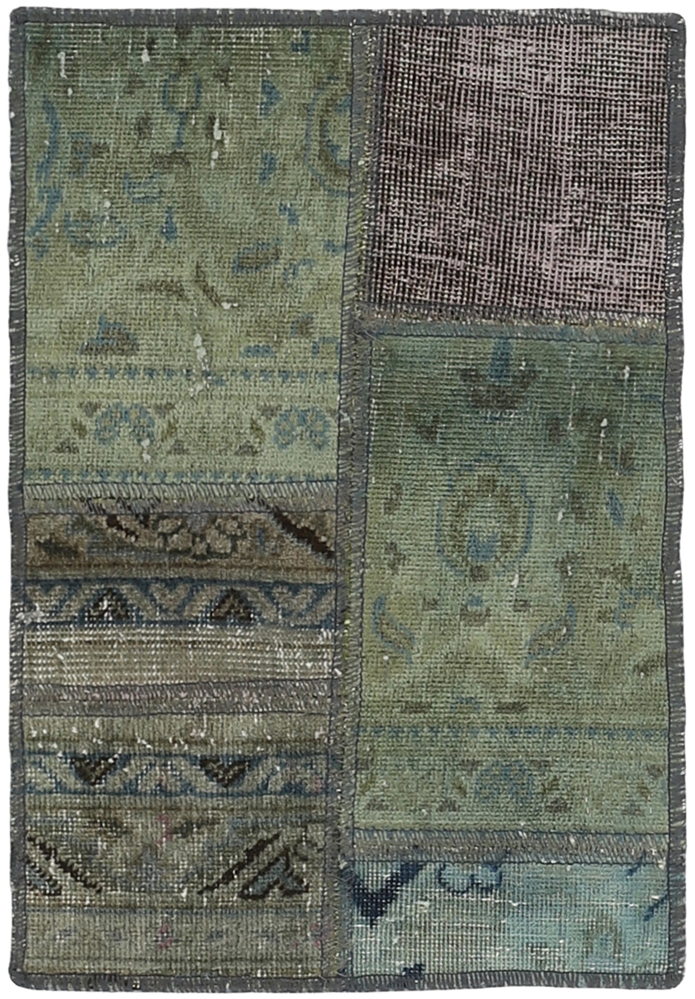 MY-RUG Teppich "Vintage Patch Work" Floral & Ornamentiert, Handgeknüpft